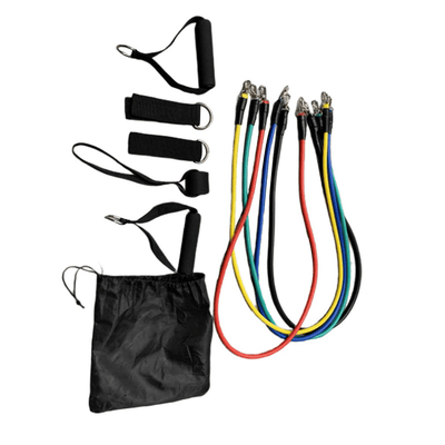10-Piece Resistance Band Set with Door Anchor and Handles