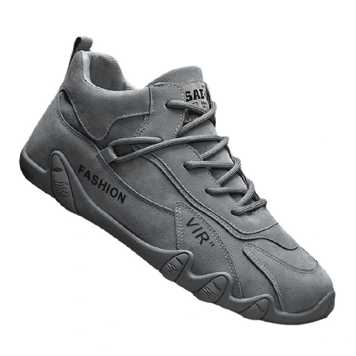 ZZQLM Men's High-Top Winter Warm Canvas Sneakers with Rubber Outsole