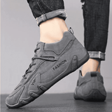 ZZQLM Men's High-Top Winter Warm Canvas Sneakers with Rubber Outsole
