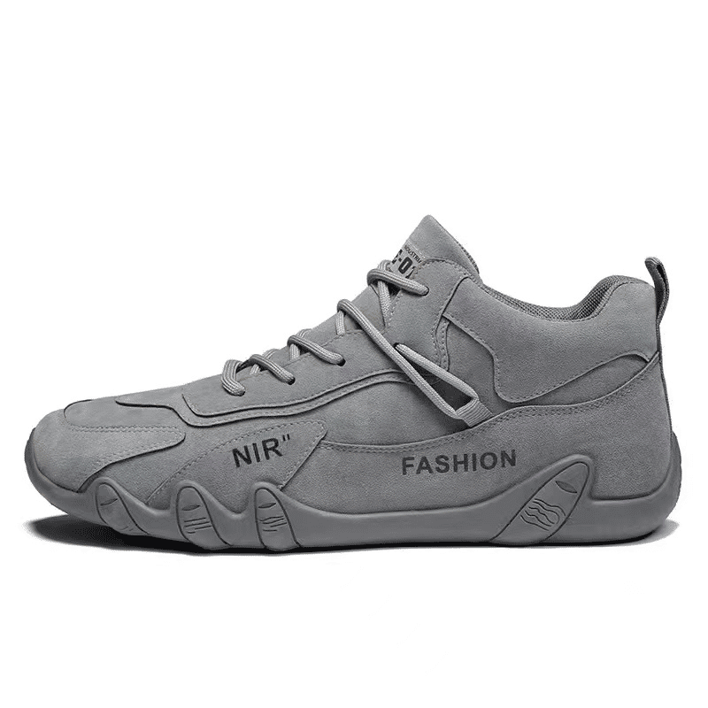ZZQLM Men's High-Top Winter Warm Canvas Sneakers with Rubber Outsole