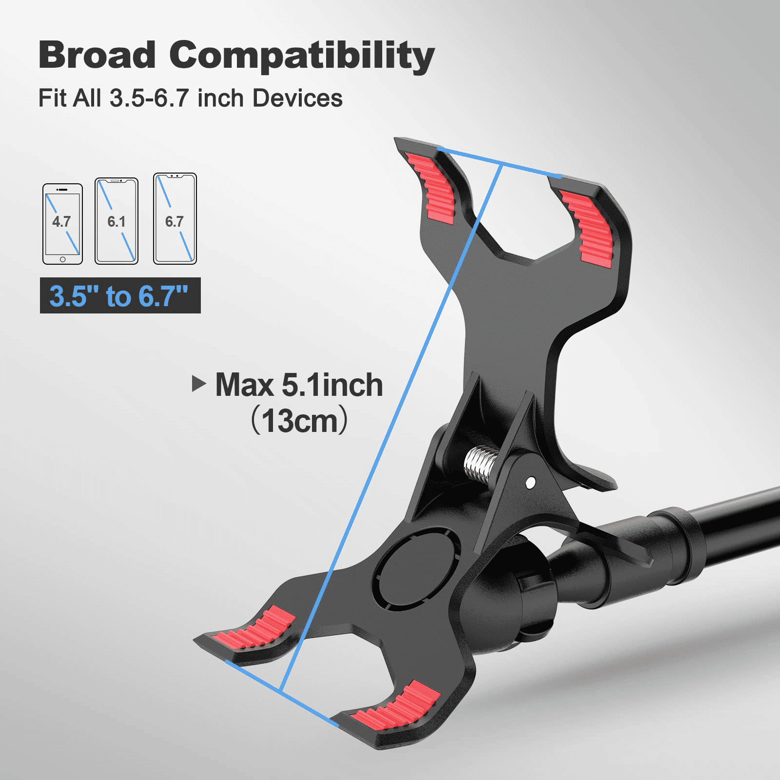 Universal Flexible Gooseneck Phone Stand Holder with 360° Rotation