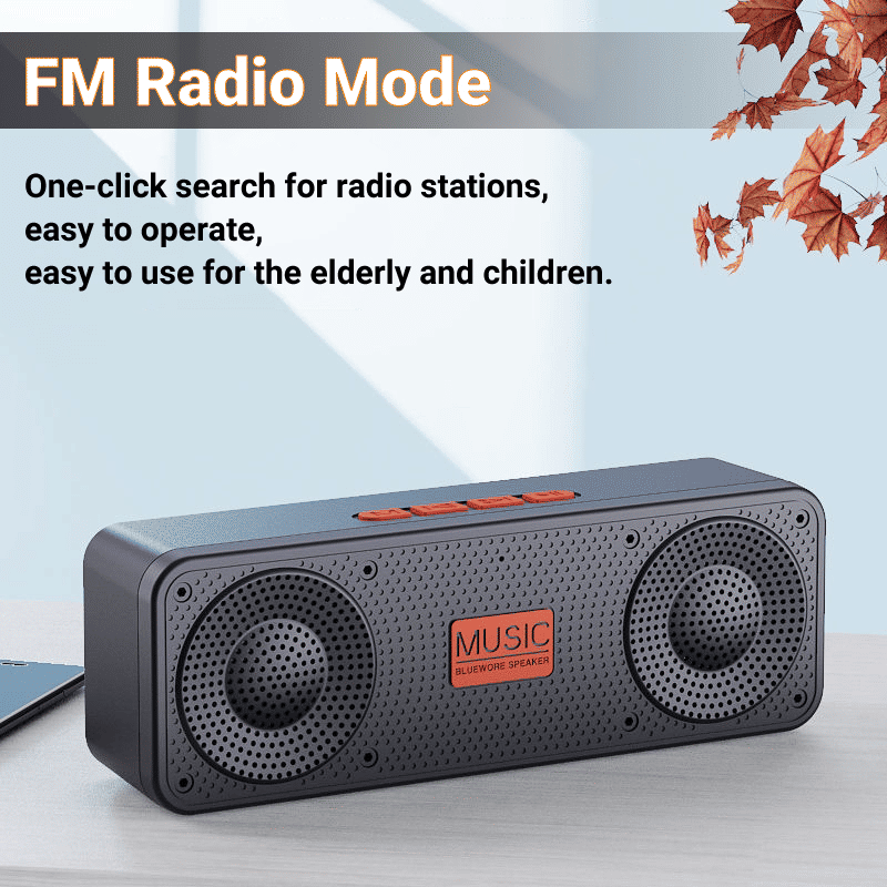 Portable Bluetooth Speaker HD Sound, True Wireless Stereo, Long Playtime