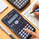 Portable Scientific Calculator 12 Digits Display School Office Stationery Multifunction Tool 82MS Black