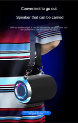 High-Power Portable Bluetooth Speaker: Surround Stereo, Subwoofer Bass, Plugin Card