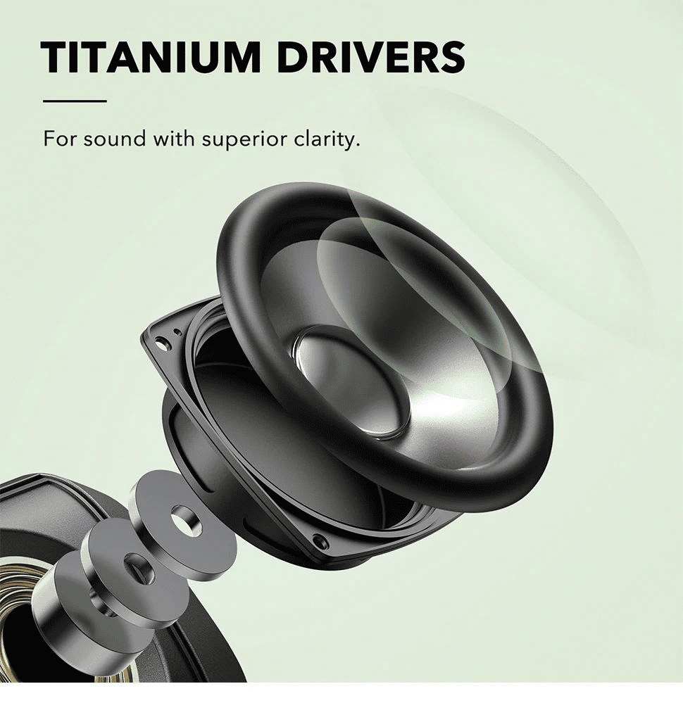 Portable Bluetooth Speaker with Deep Bass, Waterproof, Wireless, Subwoofer, Long-lasting Battery