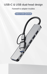 8-in-1 USB C Hub: Fast Charge, SD/TF, Audio, Thunderbolt 3 Dock for MacBook Pro