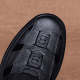 Brave Shop Men's Classic Oxford Sandals: Comfortable Casual Slip-On Loafers, Black