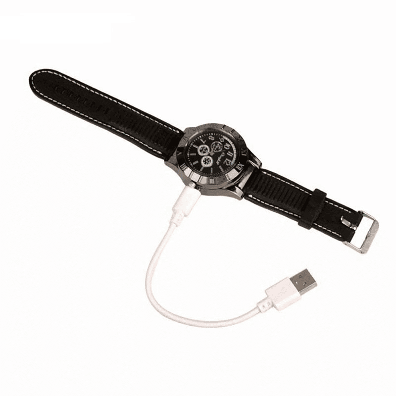 Men's Military USB Rechargeable Flameless Lighter Watch Windproof