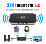 Bluetooth 5.0 Wireless Audio Adapter Transmitter Receiver for TV PC Phone Stereo