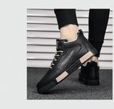 Men's Fashion Waterproof Synthetic Leather Casual Tall Trend Sneakers