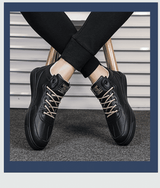 Men's Fashion Waterproof Synthetic Leather Casual Tall Trend Sneakers