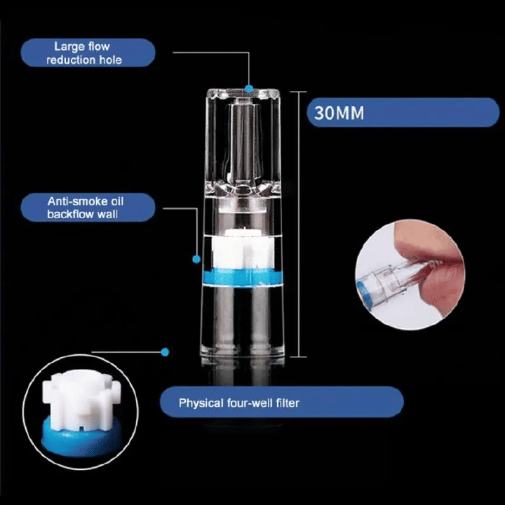 Disposable Cigarette Holder 100-Pack Reduce Tar Filter Smoking Pipe Clear