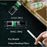 Disposable Cigarette Holder 100-Pack Reduce Tar Filter Smoking Pipe Clear