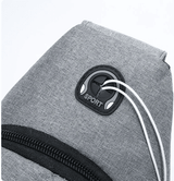 Men's Solid Color Casual Chest Bag - Outdoor Crossbody Sling Pack