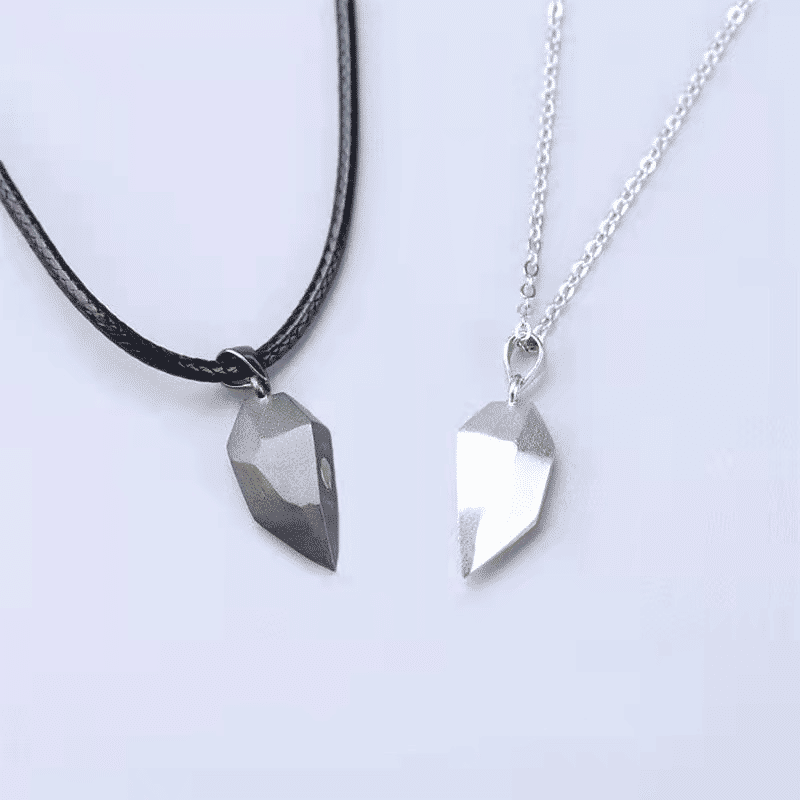 Elegant Couple Heart Initial Choker Necklace Set - Valentine's Day Love Gift