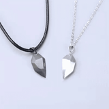 Elegant Couple Heart Initial Choker Necklace Set - Valentine's Day Love Gift