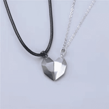 Elegant Couple Heart Initial Choker Necklace Set - Valentine's Day Love Gift