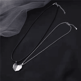 Elegant Couple Heart Initial Choker Necklace Set - Valentine's Day Love Gift
