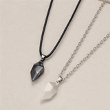 Elegant Couple Heart Initial Choker Necklace Set - Valentine's Day Love Gift