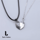 Elegant Couple Heart Initial Choker Necklace Set - Valentine's Day Love Gift