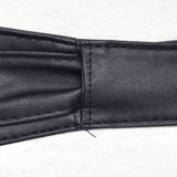 Women's Chic Versatile Black Faux Leather Tie-Wrap Waist Belt for Dresses