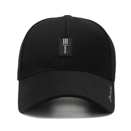 Men's Premium Adjustable Polyester Baseball Cap: Wide Brim, Breathable, Stylish, Outdoor