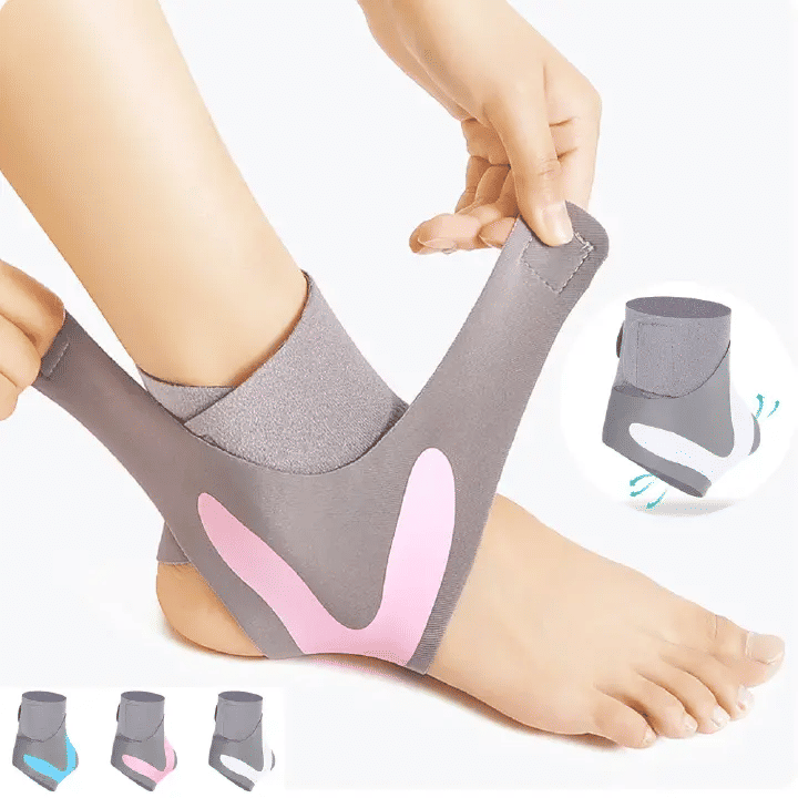 Adjustable Compression Ankle Brace Support Wrap Soft Breathable Ankle Guard for Basketball Football