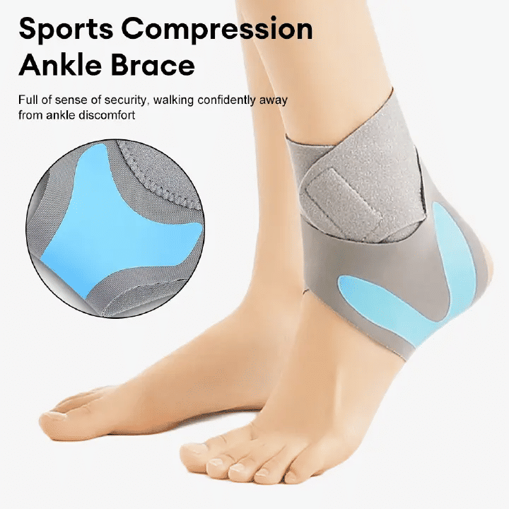 Adjustable Compression Ankle Brace Support Wrap Soft Breathable Ankle Guard for Basketball Football