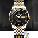 POEDAGAR Men's Waterproof Luminous Quartz Business Watch: Ultra-thin, Calendar, Top Brand