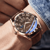 Fashion Retro Leather Business Quartz Watch for Men and Women