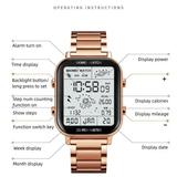 SKMEI Men's Premium Digital Watch: Durable Steel Strap, Multifunctional, Black Finish
