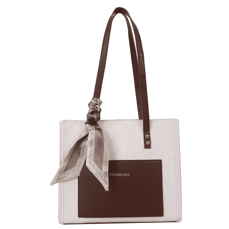 Stylish Khaki Women's Shoulder Bag Messenger Tote - Large Capacity Handbag