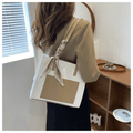 Stylish Khaki Women's Shoulder Bag Messenger Tote - Large Capacity Handbag