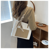 Stylish Khaki Women's Shoulder Bag Messenger Tote - Large Capacity Handbag
