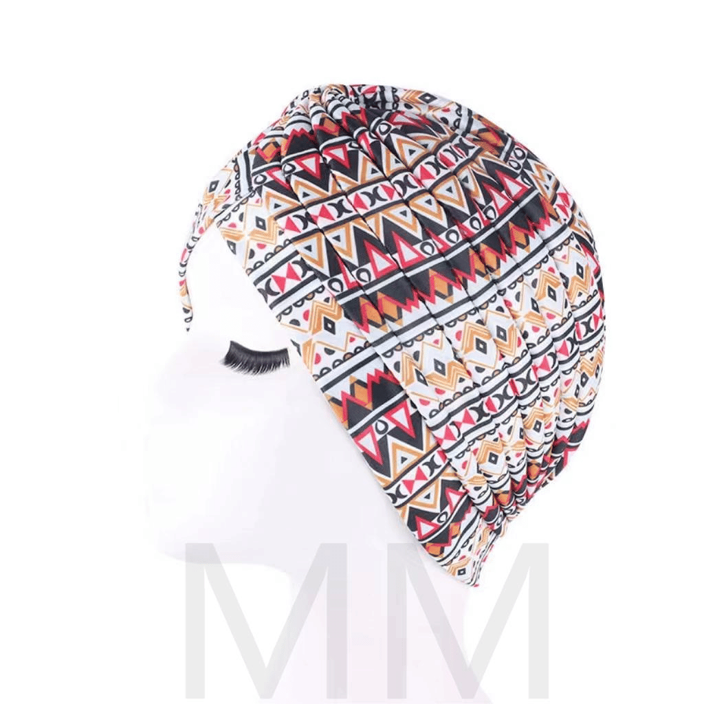 Luxurious Satin Silk Turban Nightcap: Fashionable Headwear for Hair Protection & Yoga