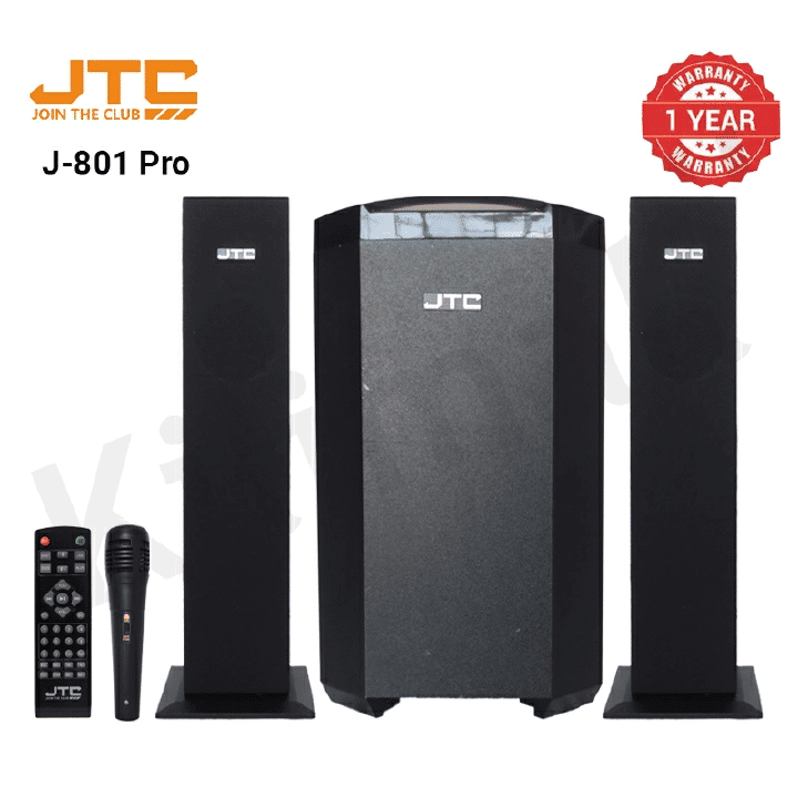 JTC J-801 Pro 2.1CH Bluetooth Woofer HIFI Multimedia Speaker System with Microphone & Remote