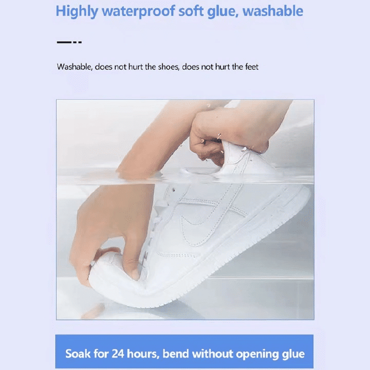 Shoe Glue 2.11oz Waterproof Quick-Drying Adhesive for Professional Repair Translucent