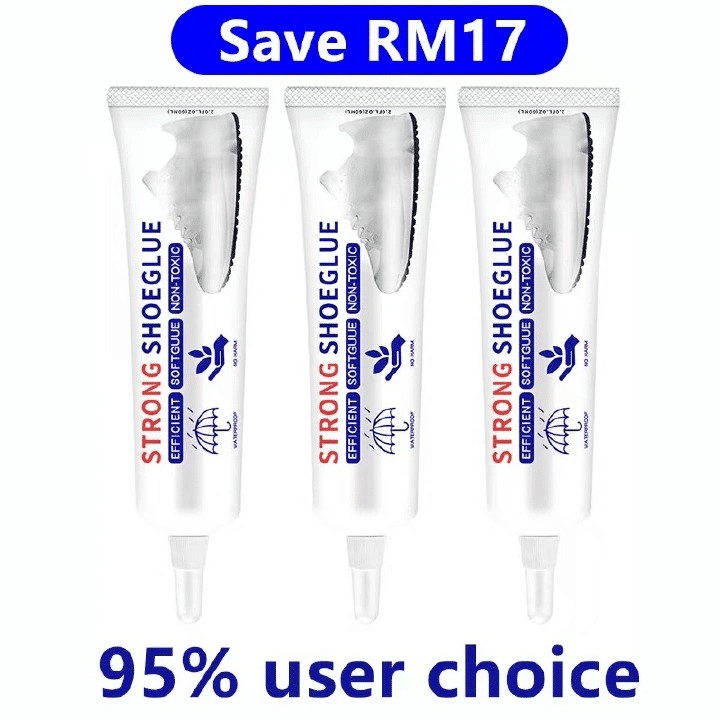 Shoe Glue 2.11oz Waterproof Quick-Drying Adhesive for Professional Repair Translucent