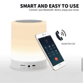 K26 Intelligent Wake-up Light, Touch Control Alarm Clock, White Noise LED Bluetooth Speaker
