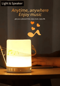 K26 Intelligent Wake-up Light, Touch Control Alarm Clock, White Noise LED Bluetooth Speaker