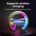 K7 Bluetooth Speaker: Wireless Charging, Digital Clock, Night Light, Dual Audio