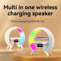 K7 Bluetooth Speaker: Wireless Charging, Digital Clock, Night Light, Dual Audio