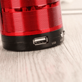 Portable Metallic Mini Bluetooth Speaker, Wireless Hands-Free, USB, FM Radio