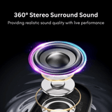 HP S01 Portable Bluetooth Speaker: Lightweight, Rechargeable Mini, 360° Surround Sound, FM