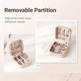 Portable Travel Jewelry Organizer Box: Compact Ring, Necklace, Earring Storage