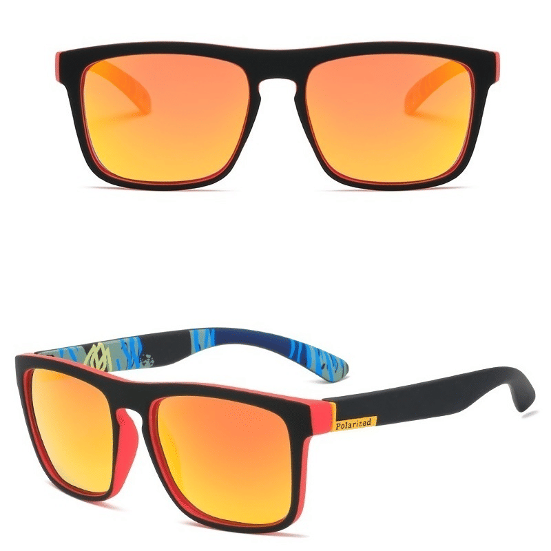 Men's Yellow Lens Anti-Glare Night Driving UV400 Sunglasses Goggles