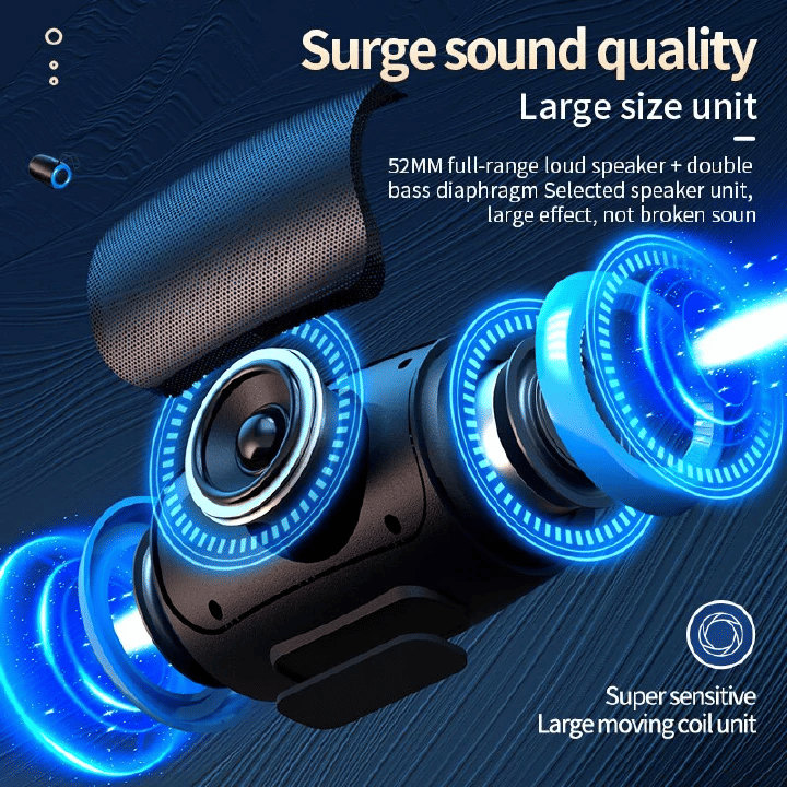 Portable TWS Bluetooth Speaker: Long-Life Battery, Powerful Stereo Sound, Compact Design