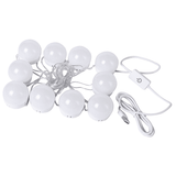 Adjustable 10 LED Vanity Mirror Lights: 3-Color USB Dressing Table Fill Light