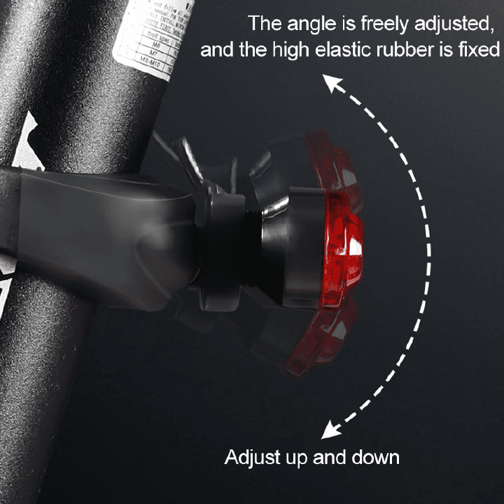 USB Rechargeable Bicycle Taillight Headlight Set High Brightness LED Waterproof Safety Warning Light Red