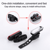USB Rechargeable Bicycle Headlight Taillight Set - Waterproof LED Cycling Safety Light